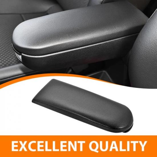 For VW Jetta Beetle 1999-2009 Black Leather Center Console Armrest Cover Lid New
