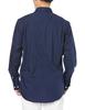 Amazon Essentials Men's Navy Long Sleeve Regular Fit Casual Poplin Shirt, Size M