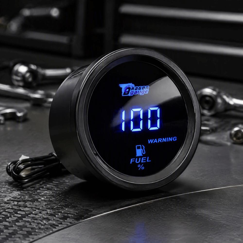 12V Voltage Fuel Level Gauge 240-33 Ohms Car Fuel Gauge Universal Fuel Tank Meter For Trucks
