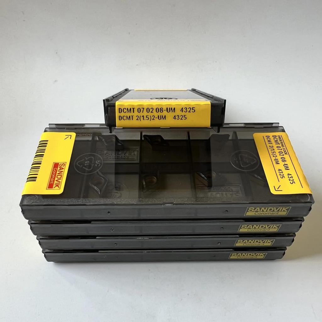 Original Sandvik / DCMT070208-UM 4325 /CNC Lathe Carbide Blade Tool 10 Pcs