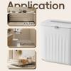 No-Hole Wall Hanging Rubbish Bin 7/11L Kitchen Storage Box Compact Bathroom Trash Can  Kitchen