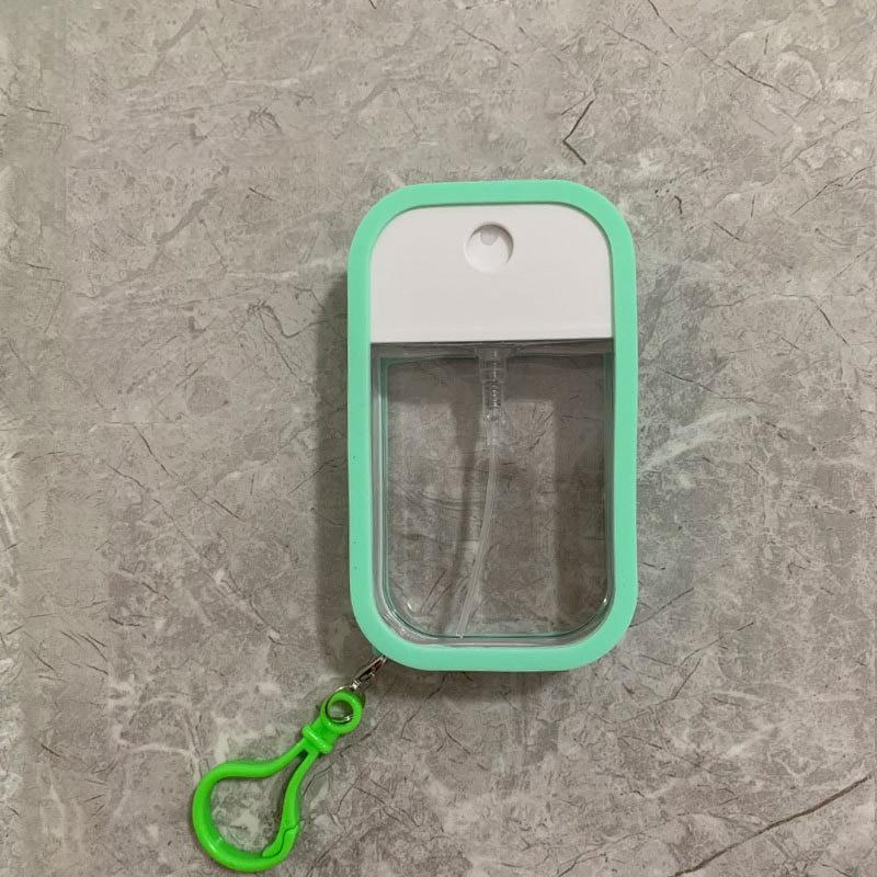 

1 шт., 50 мл, портативный дорожный распылитель с крючком для средства для снятия макияжа, тонер, освежитель воздуха, увлажняющий крем светло-зеленый