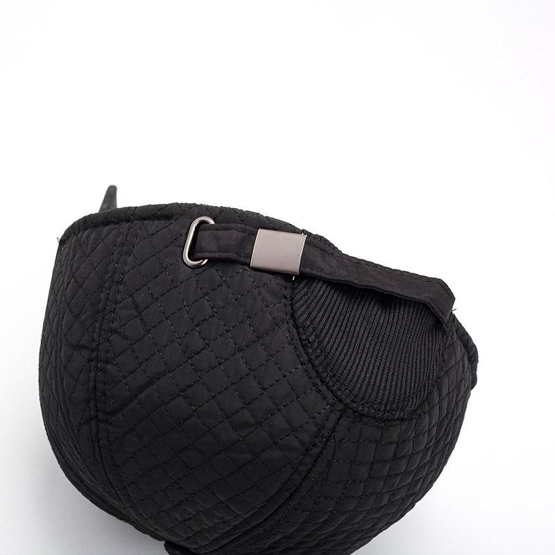 Warm Hat Men's Autumn and Winter Letters Baseball Cap Plus Velvet Thickened Outdoor Elderly Baseball Cap