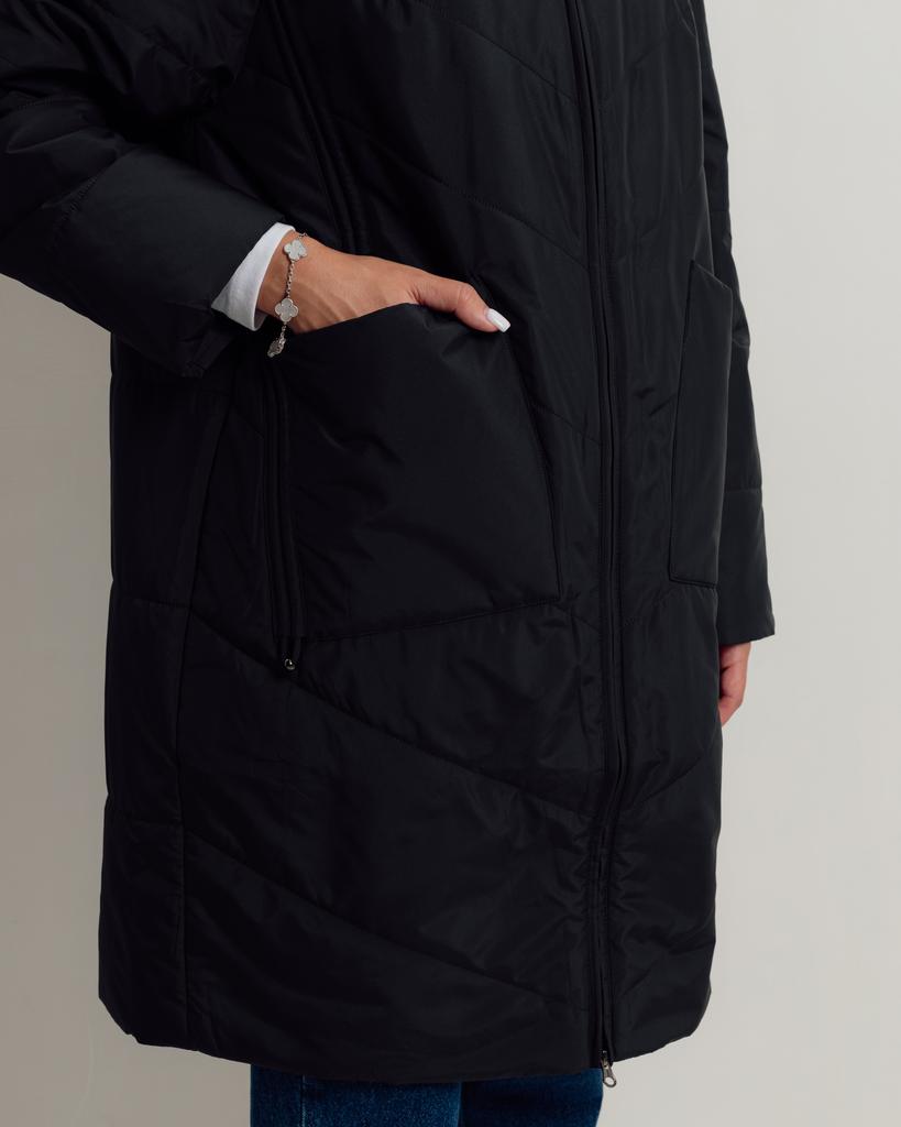 Kurtka długa przejściowa Jc.Rosy Pink 2926 50 czarna