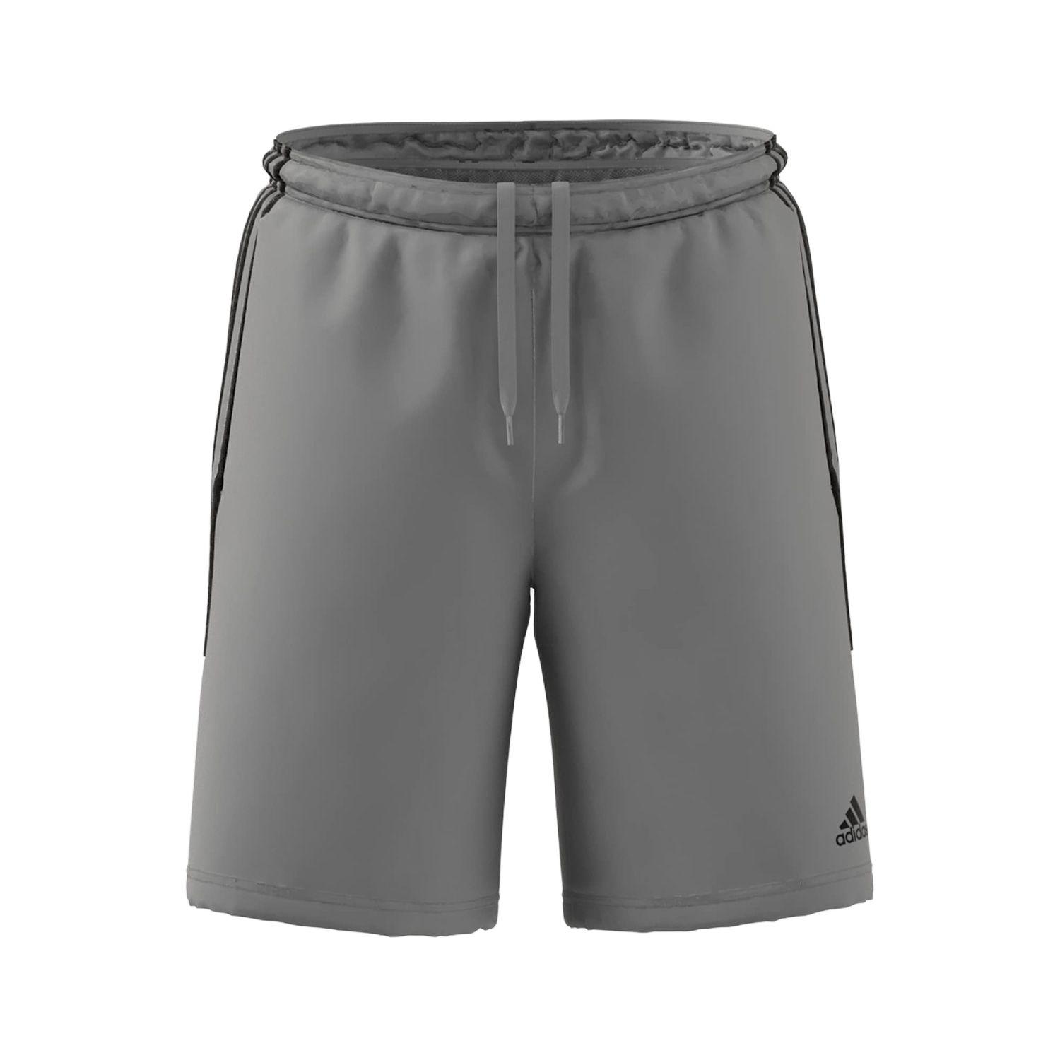 Adidas Casual Shorts Men s Pure Gray/Black Moderate HA0080- S