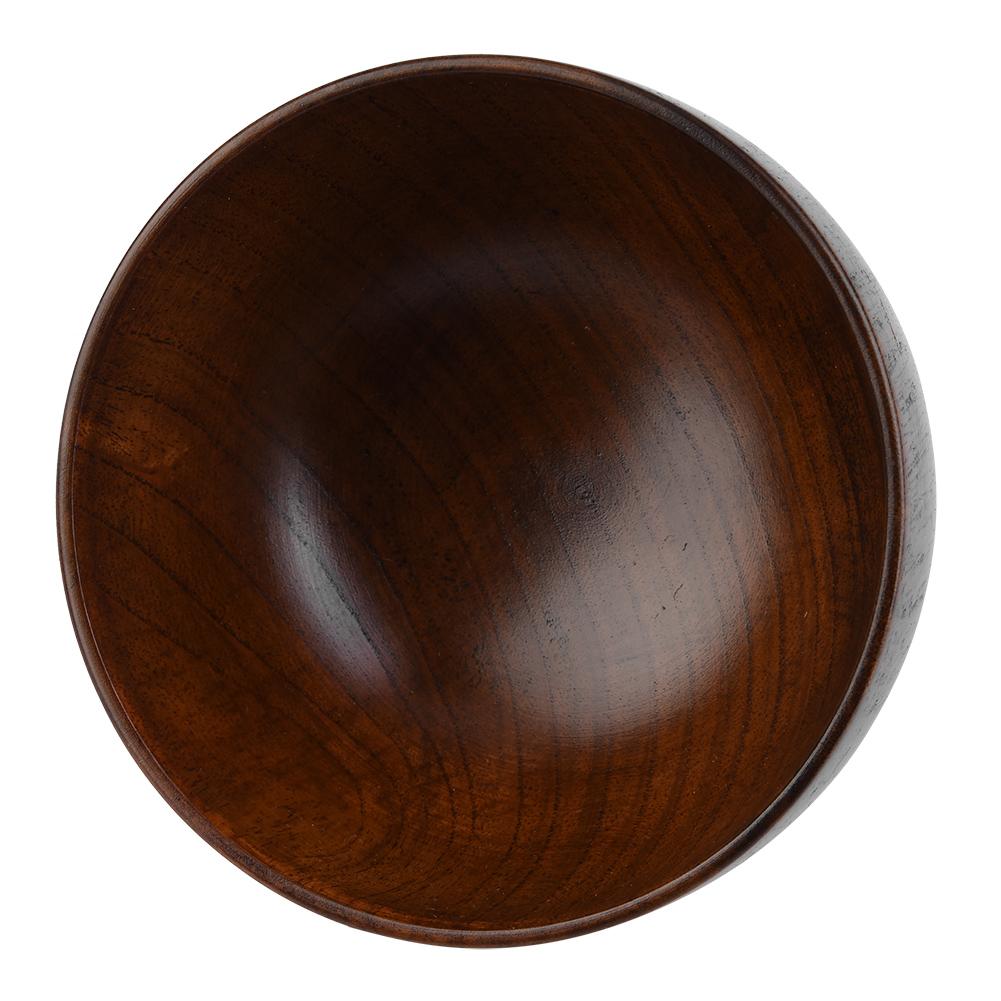 Child Kid Natural Wooden Handmade Bowl Food Container Heat resistant Tableware (11cm)