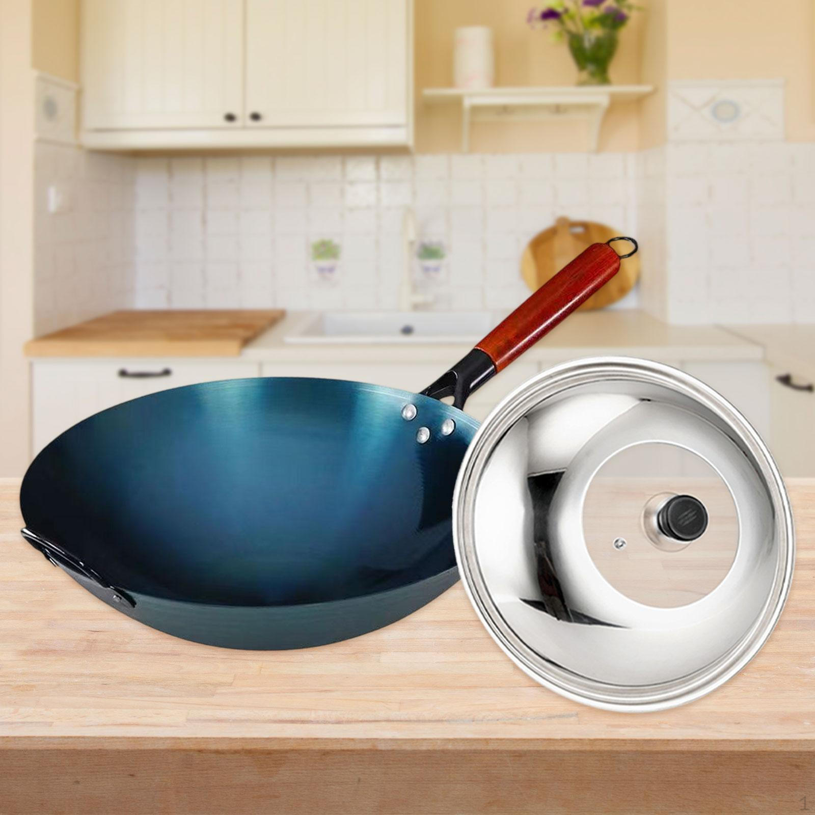 

Сковорода Вок Шефа с деревянной ручкой для домашней готовки Pot Diameter 30cm