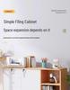 Multi-Layer Office Storage Cabinet with Lock and Drawers