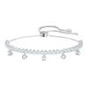Bracciale con Pendente Gocce Raffinate Placcato Rodio Bracciali da Donna Bianco 5556913