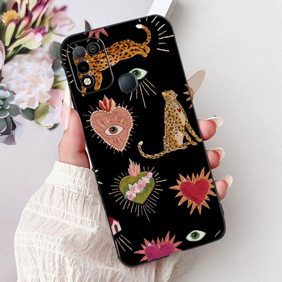 For Infinix Hot 10 X682C 10s X689B 10play X688C Back Cover For Infinix Hot 10 Play Case Shockproof Fashion Cute Cartoon Silicone
