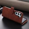 Fashion Business Sle Bla Flip Skin Feel Leather Phone Case for Samsung Galaxy Z Fold 7 6 5 4 3 Bracket Wallet Shockproof Cover