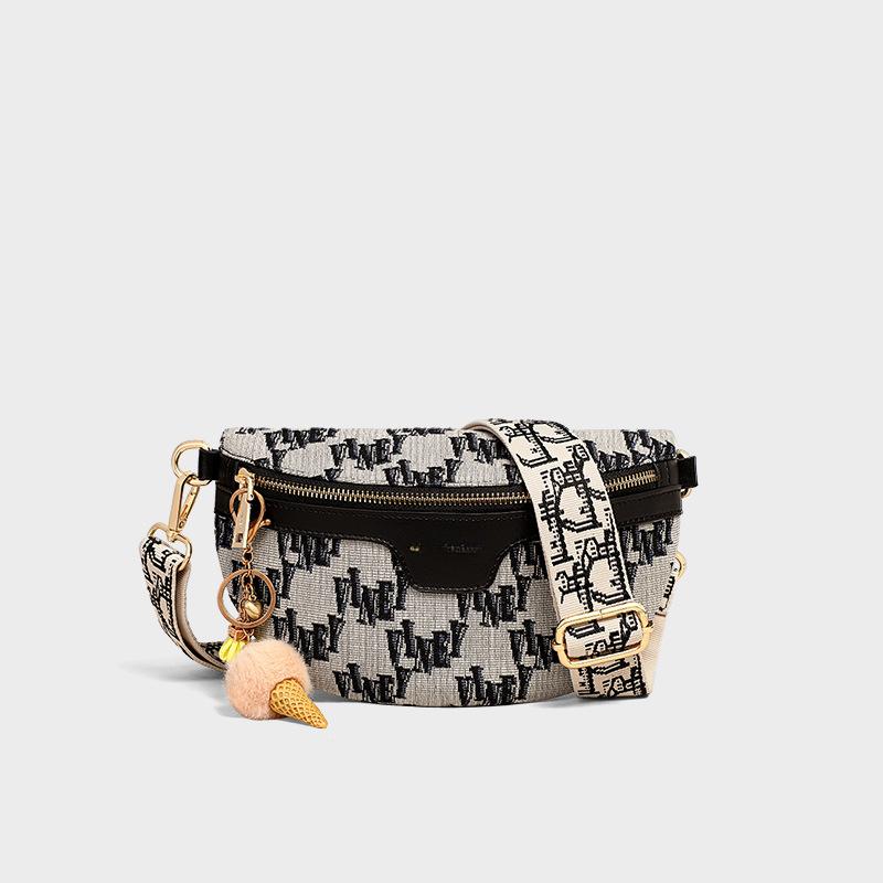 

Женская сумка Высококачественная сумка через плечо Sense Модная поясная сумка на грудь Холщовая сумка через подмышку