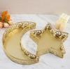Iron Stars And Moon Ornament Tray Fruit Plate Middle East Home Dessert Fruit Cake Plate