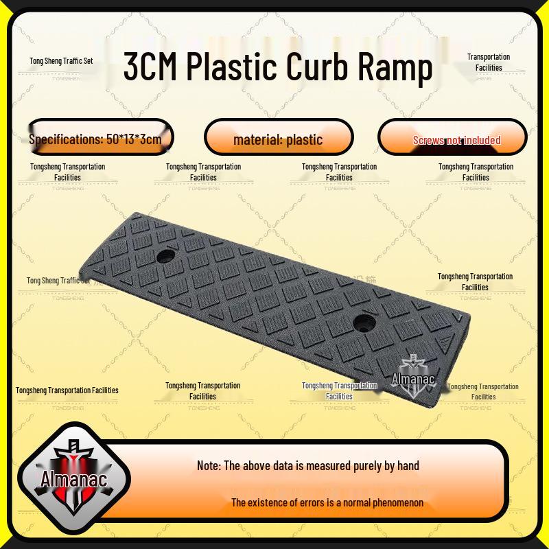 Plastic Curb Ramp Pad for Cars & Speed Bumps