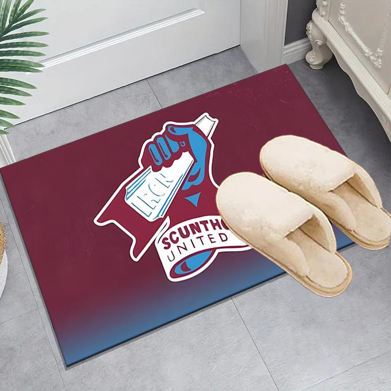 1PC Scunthorpe Fc Emblem Floor Mat for Living Room, Game Rooms, Office, Bedroom, Office Floor Mat Playful Design, Christmas fan gifts