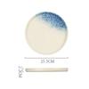 Japanese Creative Steak Plate Ceramic Tableware With Edge Flat Plate A Variety Of Retro Western Plate Flat Plate