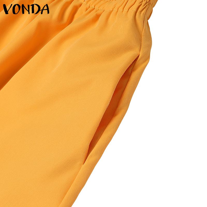 VONDA Two Pieces Women Girls College Style Sets Naval Collar Short Sleeve Blouse and Long Skirts Outfits 