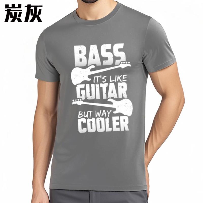 Brand Tshirts for men Printed Man short sleeve tshirt Graphic Bass Its Like Guitar But Way Cooler Cool For men Tee shirt