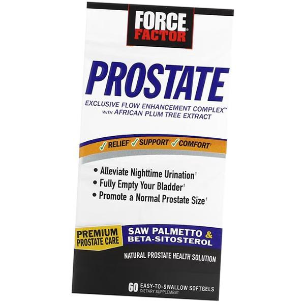 

Комплекс для здоров я простати, Prostate Natural Prostate Health Solution, Force Factor 60гелкапс (36641009) 60softgels