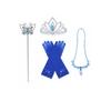 Children'S Accessories Set Love Snowflake Crown Magic Wand Princess Necklace Gloves