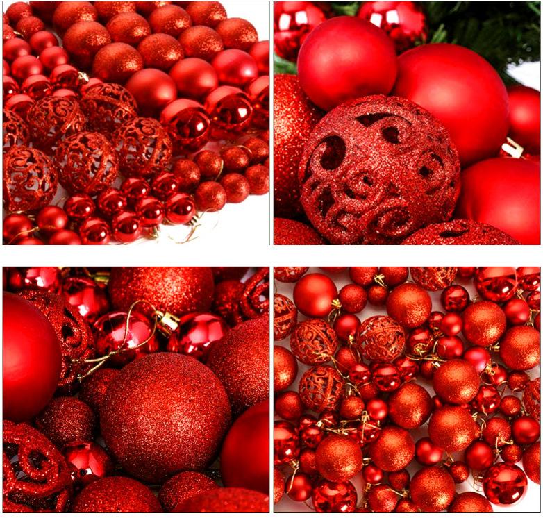 

100 Gift Boxes Electroplating Hollow Plastic Ball Special shaped Painted Christmas Ball Set Box Decoration Pendant фиолетовый