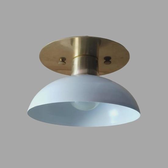 15.24 Cm Brass Flush Mount Ceiling Light Mid-Century Modern Kitchen Lighting Home, Office, Room Decor Diwali Gift, Christmas Gift