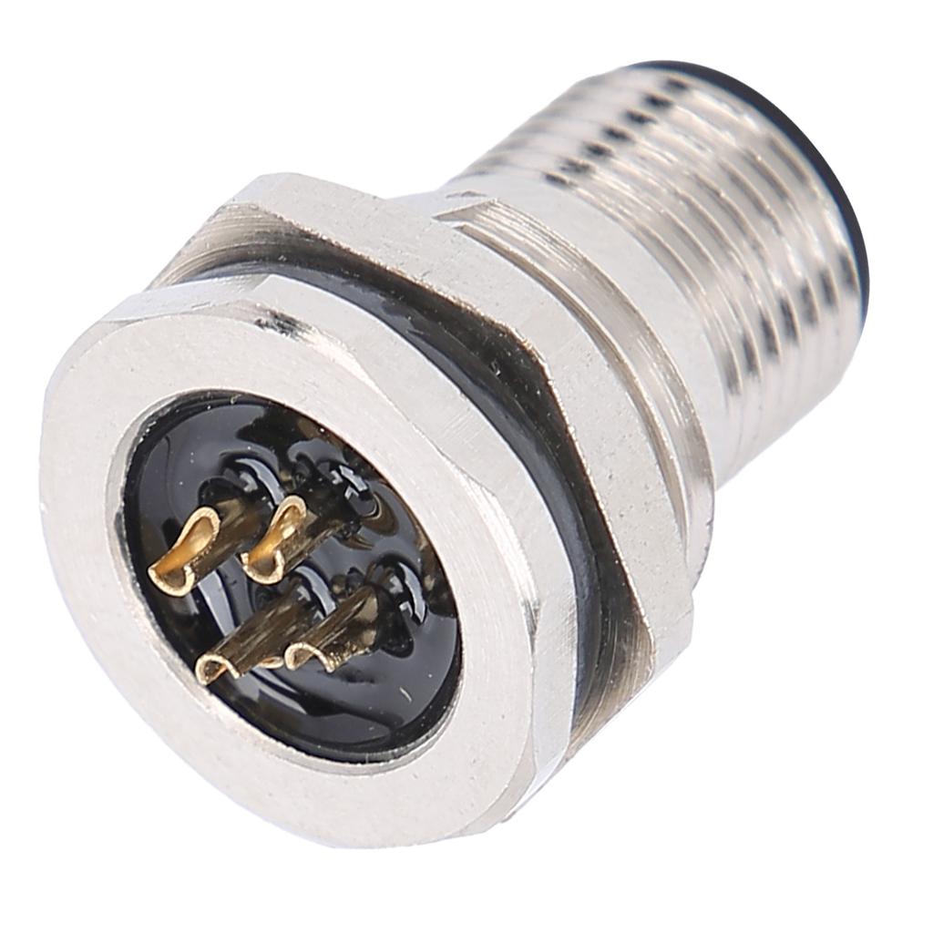 Waterproof Socket 4Pin Panel Back Mounting Waterproof Connector Electrical Supplies M12FP4