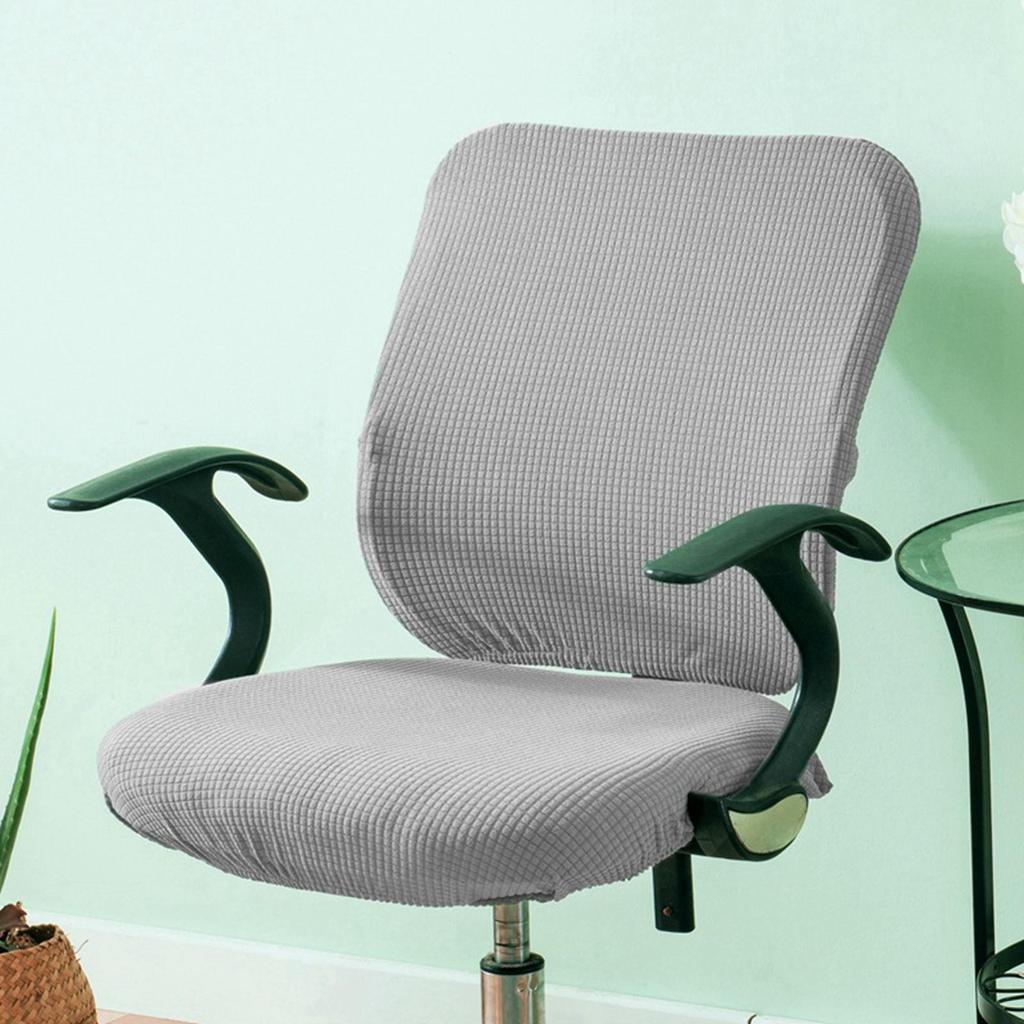 Stretch Computer Chair Cover Slipcover Rotate Chair Seat Cover for Rotating Chair