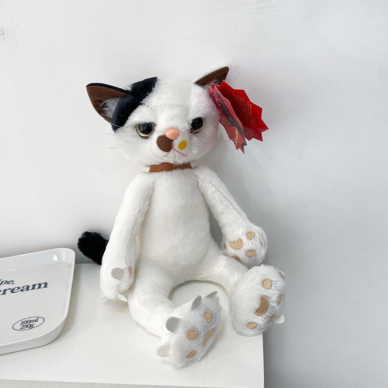 New Unhappy Cat Doll Kitten Plush Toy Rag Doll Ornament Throw Pillow Cute Girl Gift