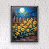 5D DIY Diamond Painting Sunflowers In The Garden Cross Stitch Kit Mosaic Diamond Embroidery Full Round/Square Drill Home Decoration