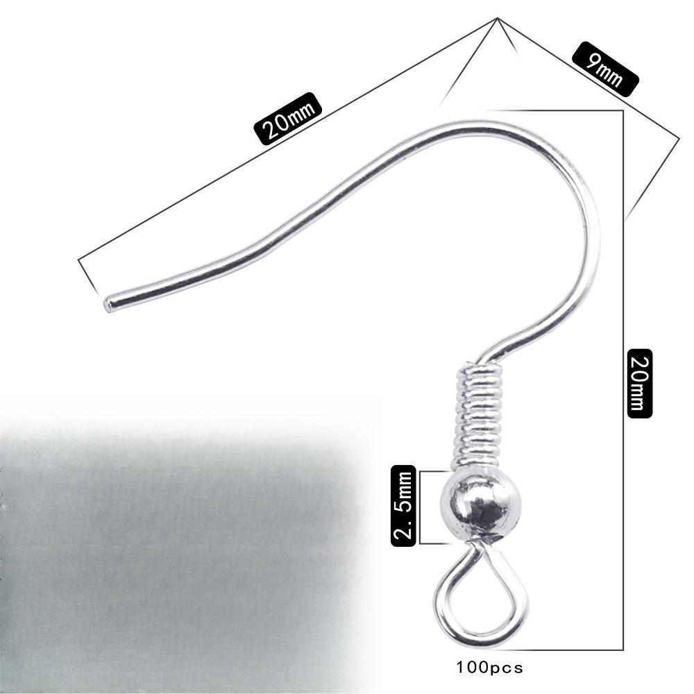 Ohrringhaken Rohlinge Hypoallergene Verschlüsse Haken Zubehör für DIY Schmuckherstellung Zubehör für Hängeohrringe