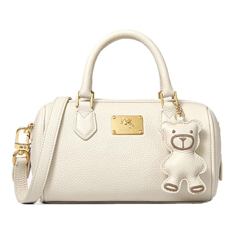 

Nucelle Women s Luxury Leather Boston Handbag Small
