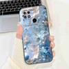 For Realme Narzo 50A Case RMX3430 Colorful Flowers Soft Silicone Cover For Oppo Realme Narzo50a 6.51" Fashion Protective Shell
