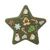 Unique Christmas Tin Star Storage Box Durable Tin Star Candy Storage Box Adds A Touch Of Christmas Spirit To Any Space X3UC