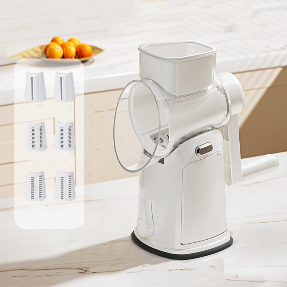 Detachable Hand-Crank Vegetable Slicer Manual Vegetable Cutter Rotary Cheese Grater  Kitchen Prep