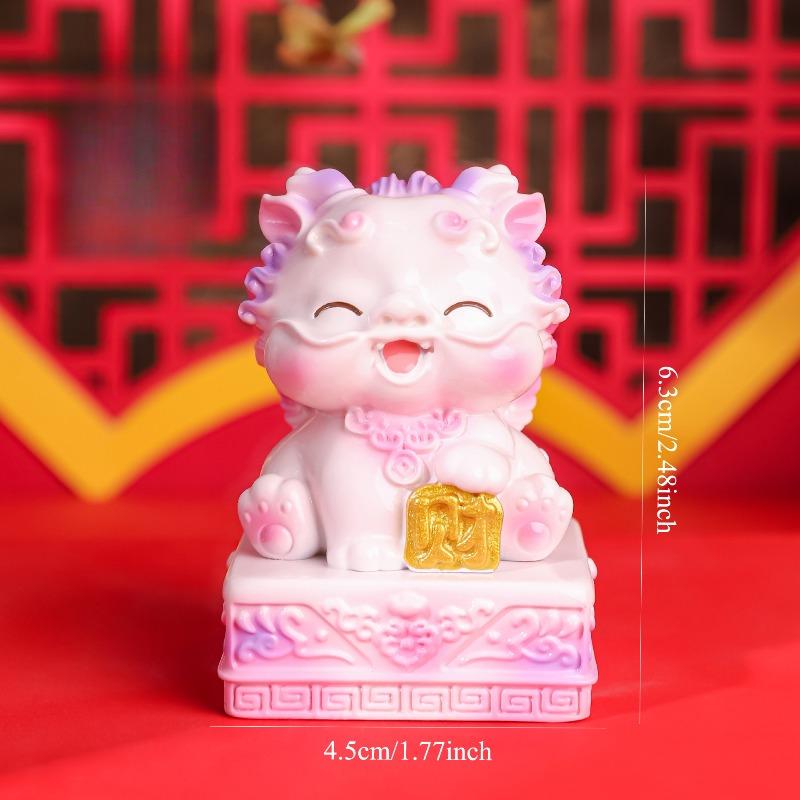Pixiu Jade Seal Ornament Cute Cartoon Pixiu Creative Guochao Desktop Decoration Bookstore Popular Hand Account