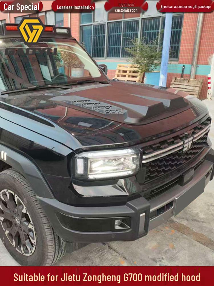 Kryt kapoty a chránič motoru Jetour Zongheng G700 - Off-road ochrana proti písku a kamení.