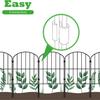 Gartenzaun 10 Paneele, 10 Fuß (L) X 24 Zoll (H.) Rostfreier Metall-Drahtrand Tierbarriere für Hund, Gartenzaun