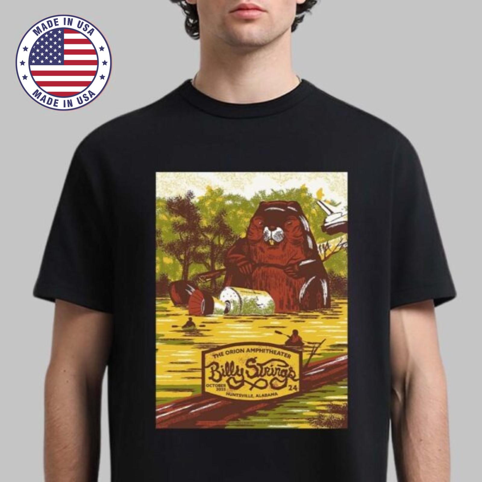 Billy Strings Huntsville 2026 Night 2 Orion Amphitheater T-Shirt Unisex XL