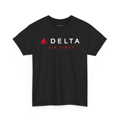 T-shirt con Logo Delta Air Lines | Maglietta da Viaggio per Compagnia Aerea e T-shirt per Bambini, Stile Equipaggio Pilota
