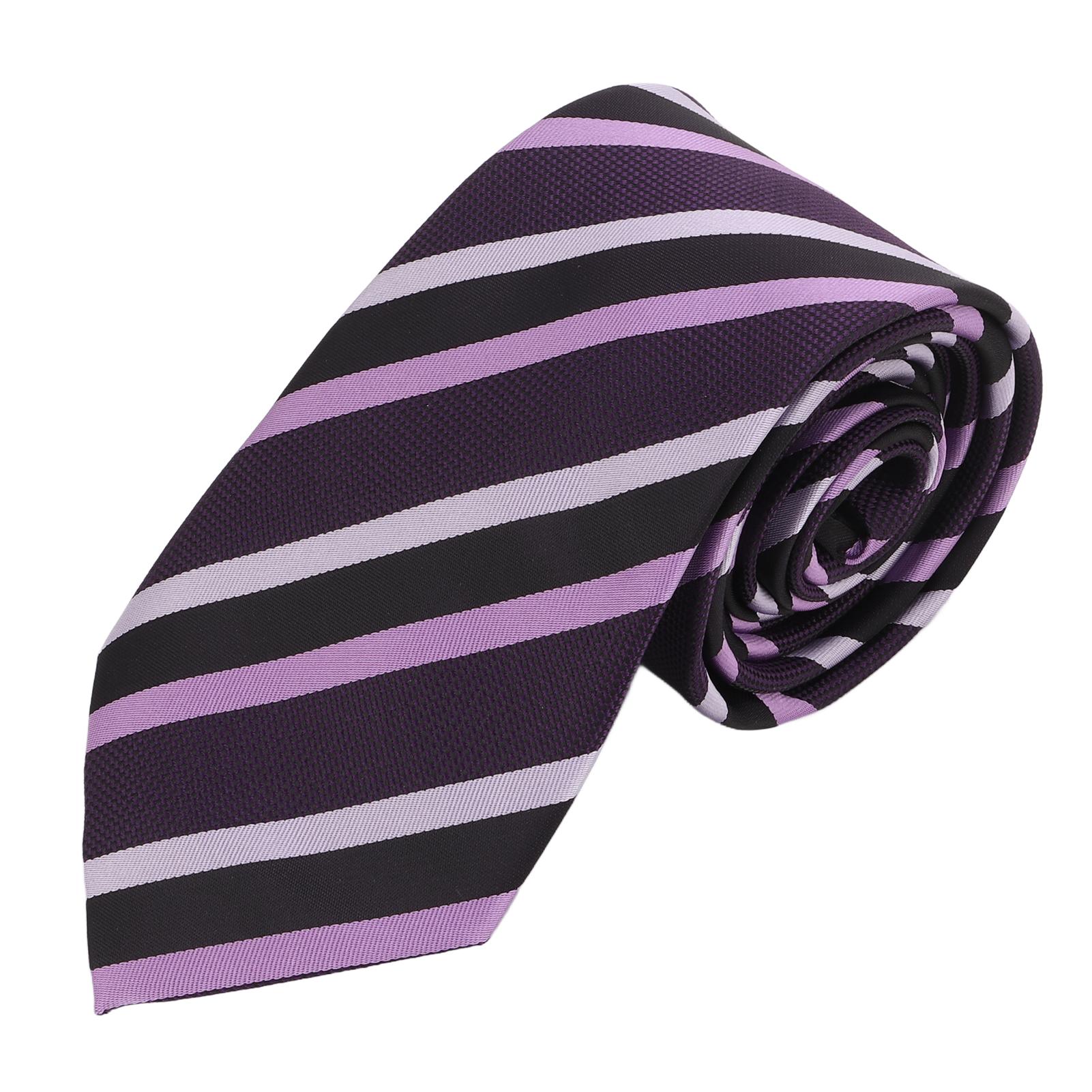 

Мужской галстук в полоску из полиэстера и шелка, деловой, повседневный стиль, длина 146 см, ширина 8 см, галстуки для платья