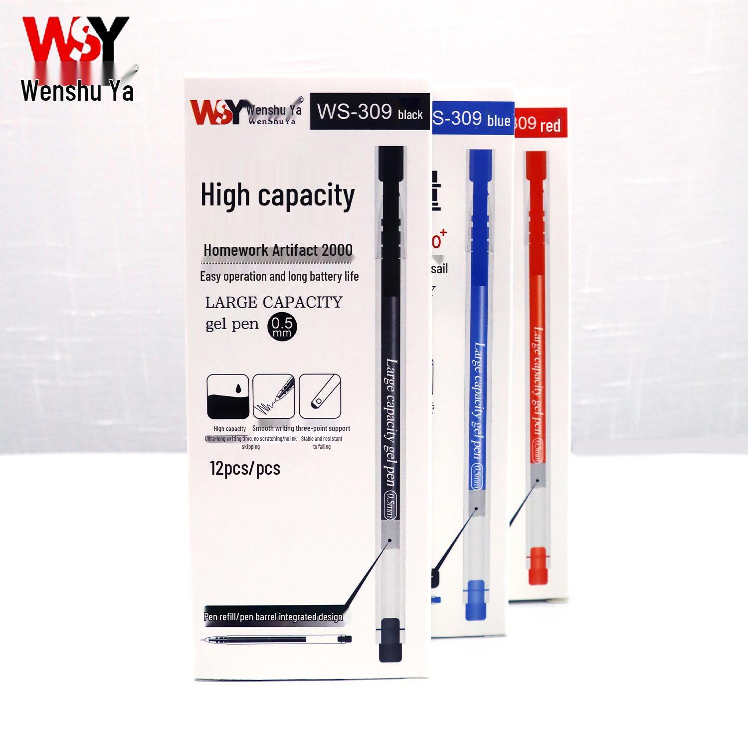 

High-Capacity Neutral Pen with Quick-Dry Ink for Students and Office Use 0.5mm синий