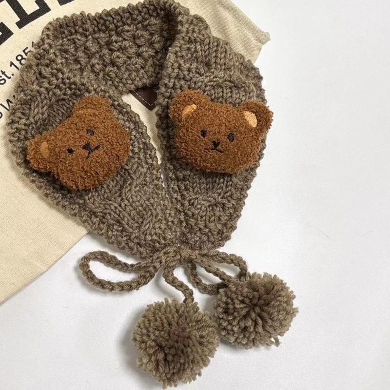Windproof Plush Earmuffs Eye Catching Plush Bear Decals Ear Warmer for Adult Woman Keep Ear Warm Cold Weather Supplies