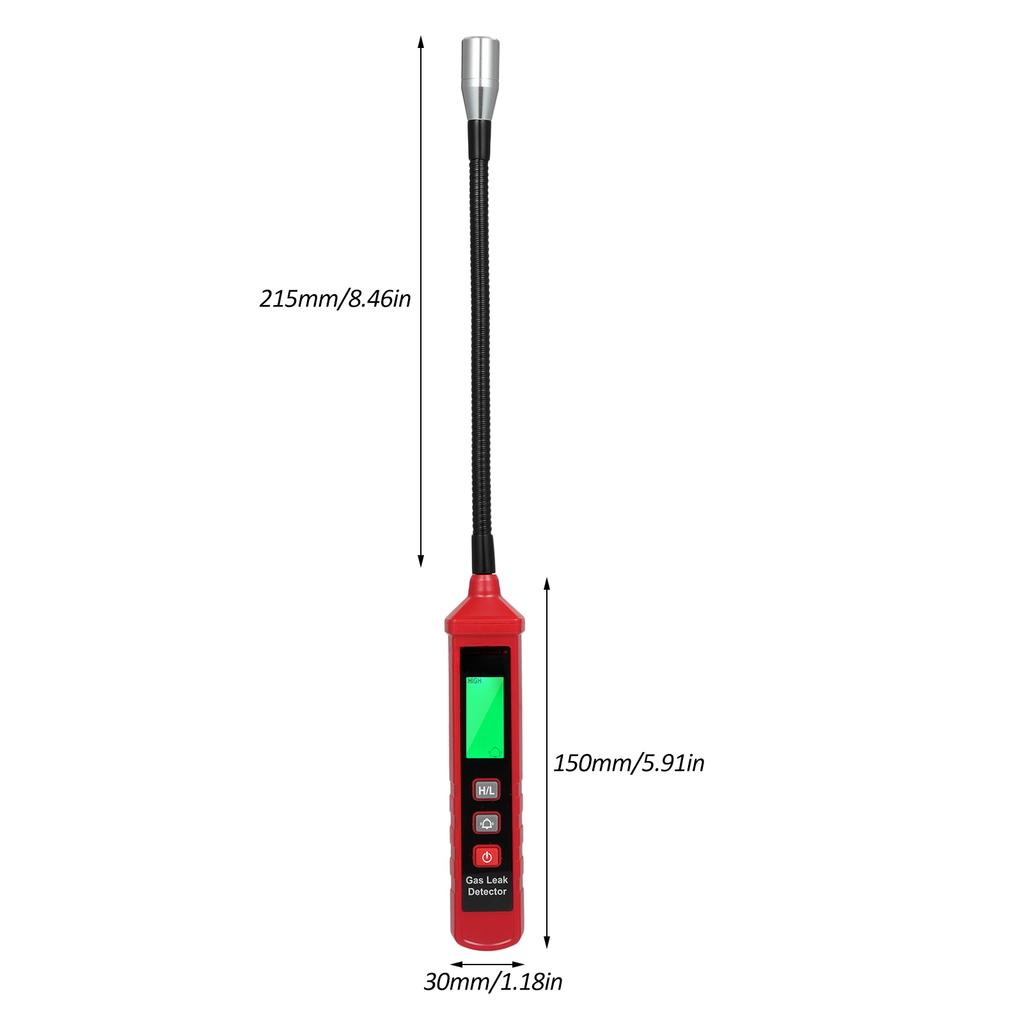 Portable Combustible Gas Detector Natural Gas Leak Detector Propane Leak Detector 6310A+ Red