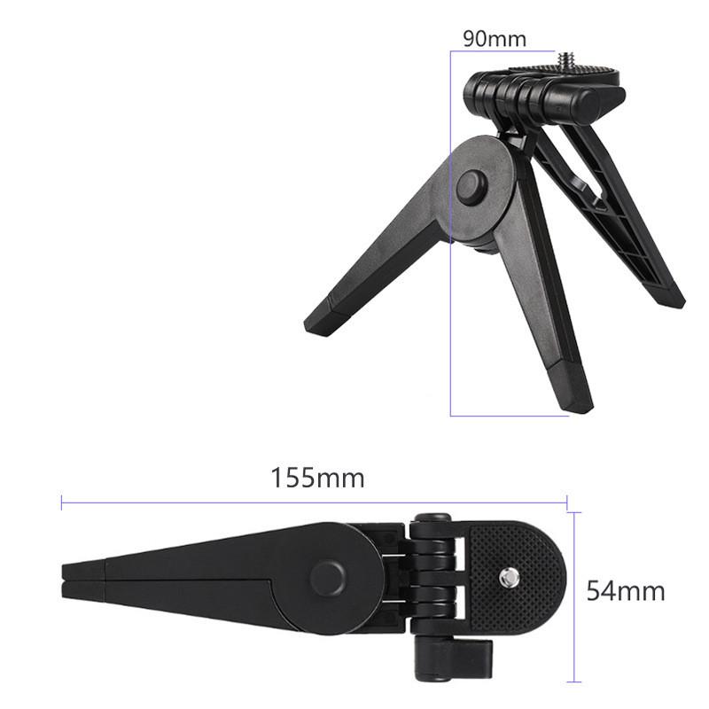 

New Universal Portable Folding Tripod Stand For Camera DV Camcorders DSLR SLR Camera Tripods Accessories Camera Desktop Stand чорний
