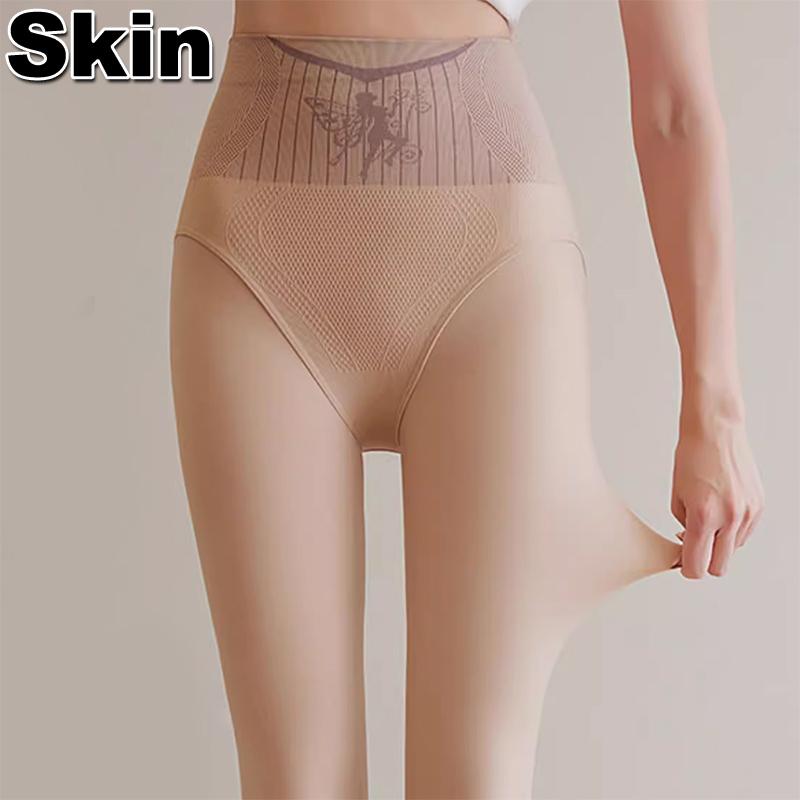 Collant invernali a vita alta sollevamento glutei donna ispessiti sexy traslucidi controllo pancia gamba snella tights elastici pantaloni