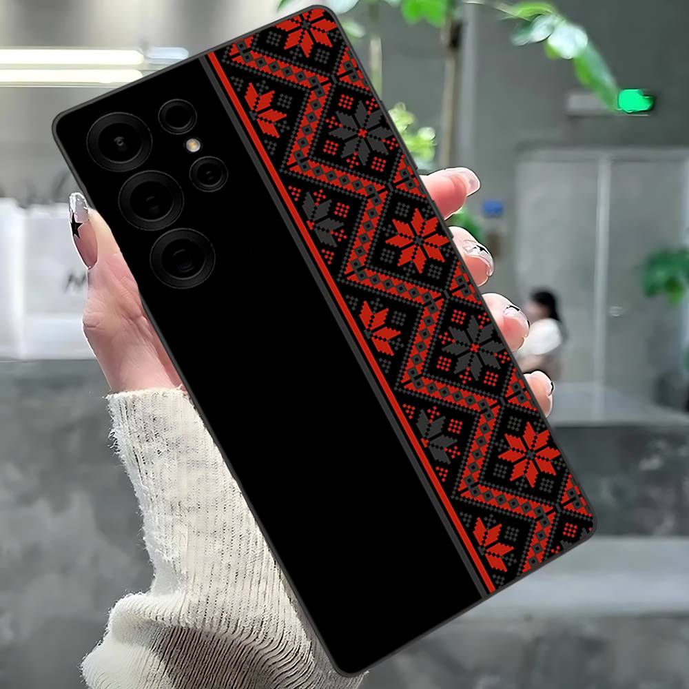 

G-Ukraine Ornament Pattern Phone Case For Samsung S 24 Fe 25 Ultra Plus 20 Lite 21 30 22 23 24 22 Ultra 5G Fundas Samsung S24 ULTRA