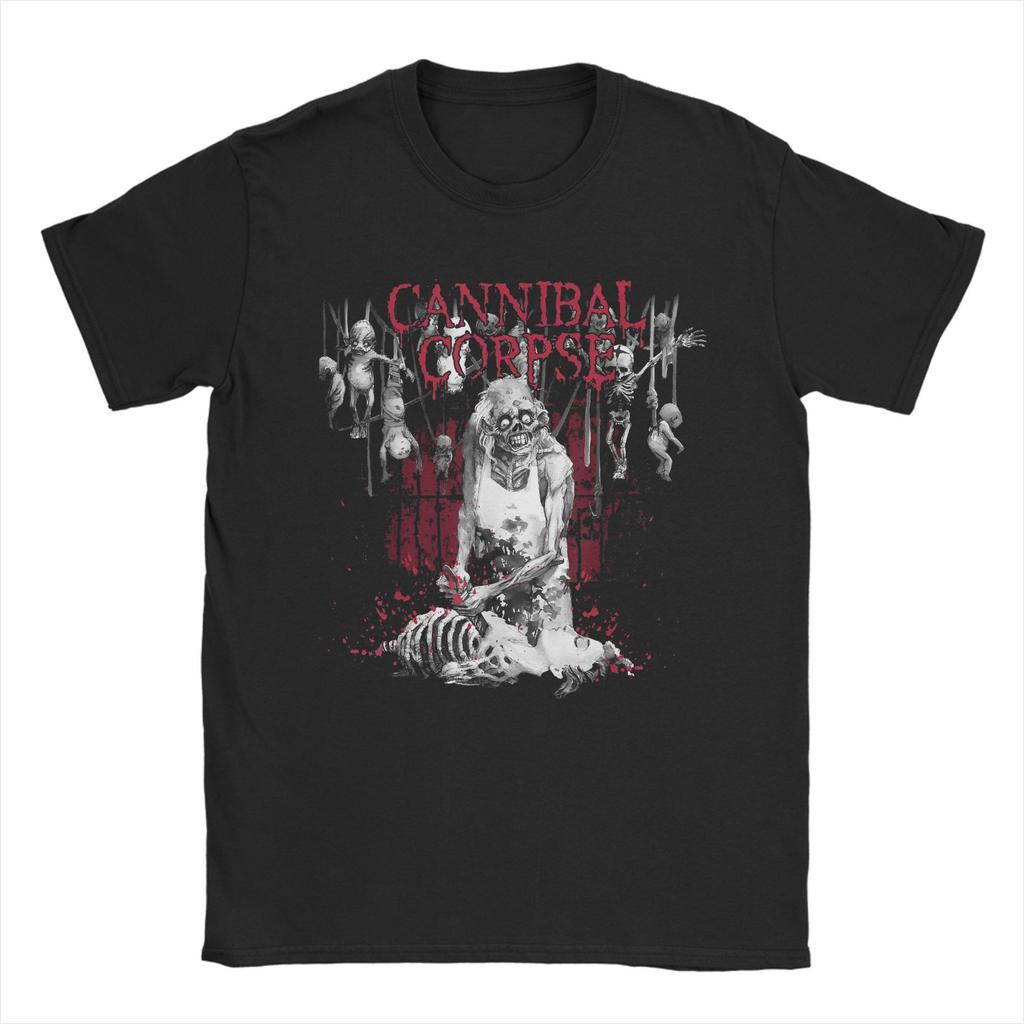 Men's T-Shirts Cannibal Corpse Butchered at Birth Cotton Tee Shirt Short Sleeve Death Metal Band T Shirts Round Collar Clothing