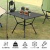 MOON LENCE Camping Table More Stable Outdoor 3 Steps Height Adjustable Aluminum Alloy Roll Table BBQ Foldable Compact Heat Resistant Load Capacity