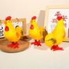Vintage Rooster Hopping Wind Up Toy Prank Creative Vintage Clockwork Toy Collectible Gift Window Decoration